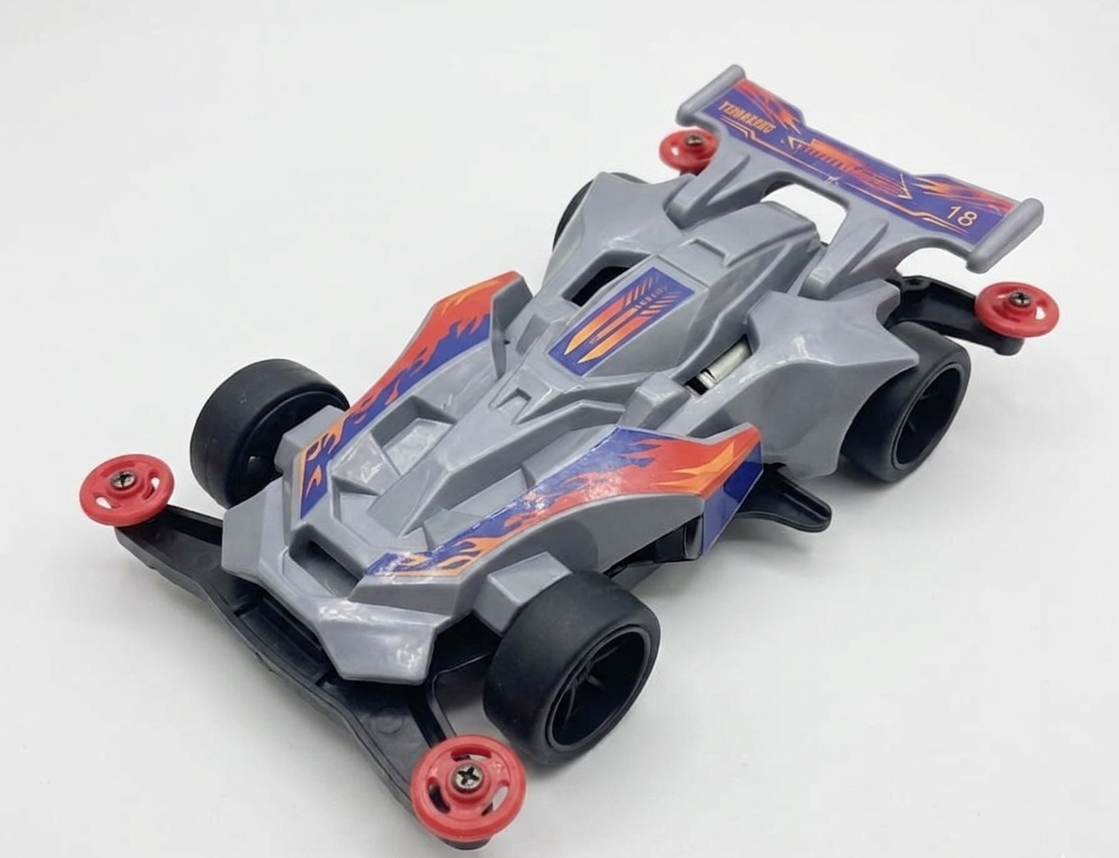 Mini 4WD Racing Car-Grey colour - Image 2