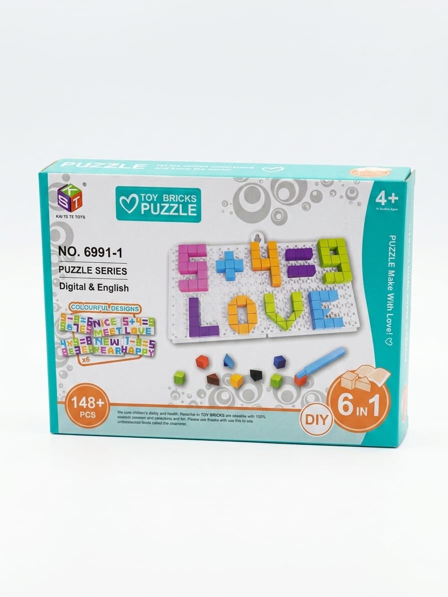 6-in-1 Educational Toy Bricks Puzzle Set