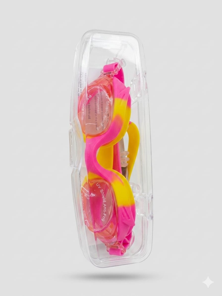 Kids' Anti-Fog Swimming Goggles with Protective Case