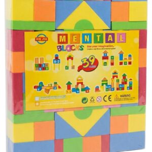 Mental Blocks Educational Foam Building Set (39 Pcs)