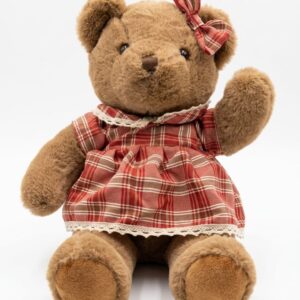 Plaid Dress Teddy Bear