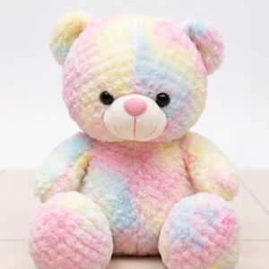 Pastel Rainbow Teddy Bear