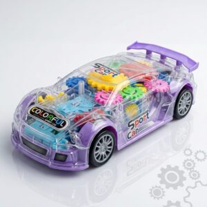 Transparent Gear Sport Car.