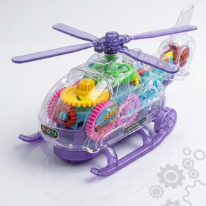 Transparent Mechanical Gear Helicopter