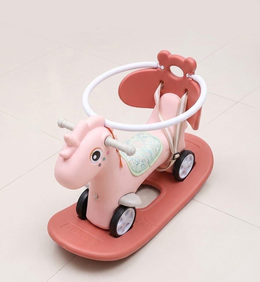 2-in-1 Rocking Horse and Ride-On Toy