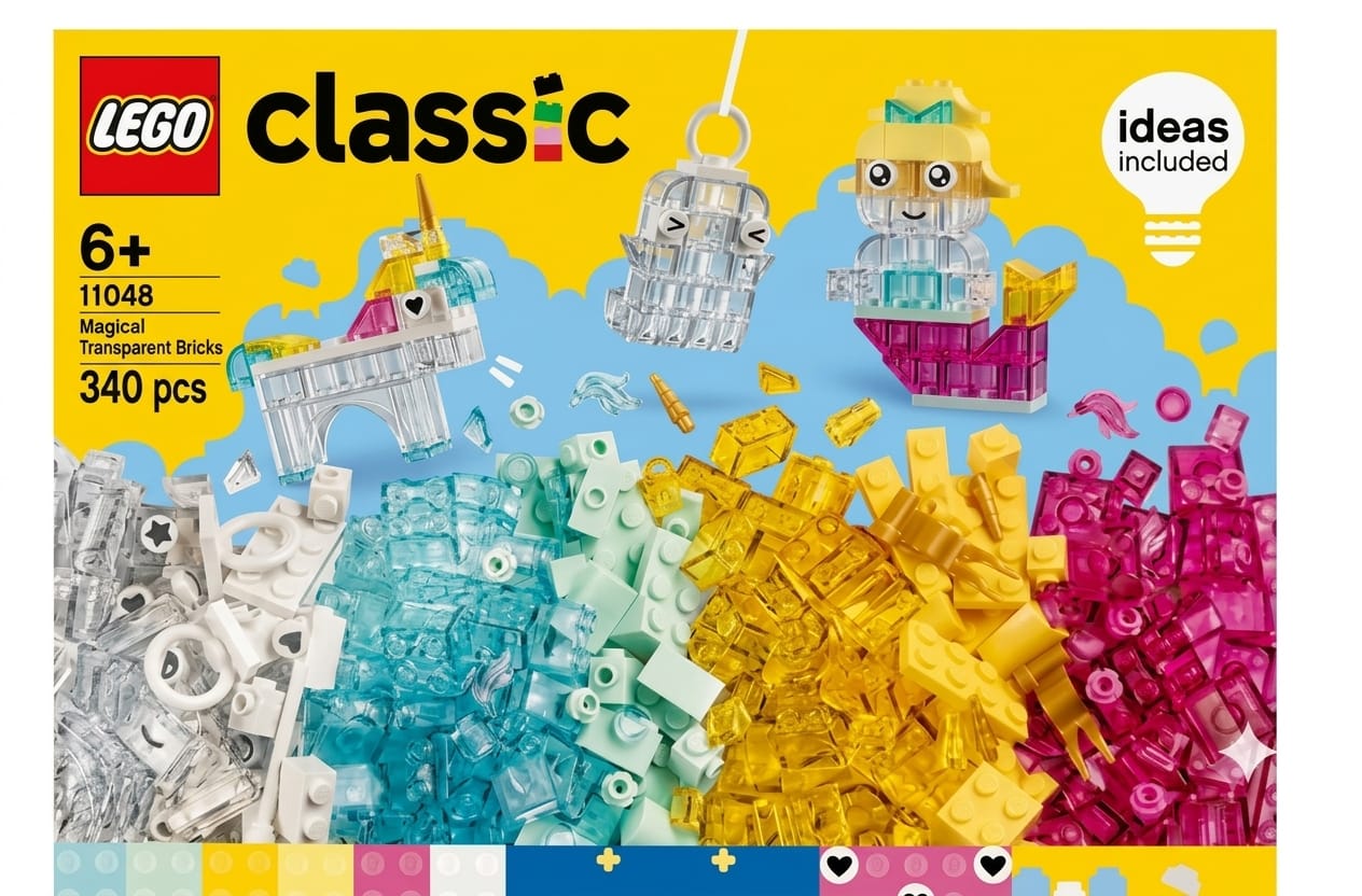 LEGO Classic Magical Transparent Bricks.