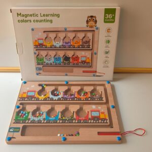 Magnetic Color & Number Counting Maze Board.